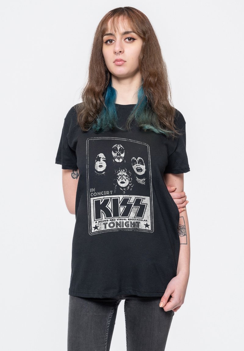Paradiso Clothing KISS IN CONCERT TONIGHT - Print T-shirt - black
