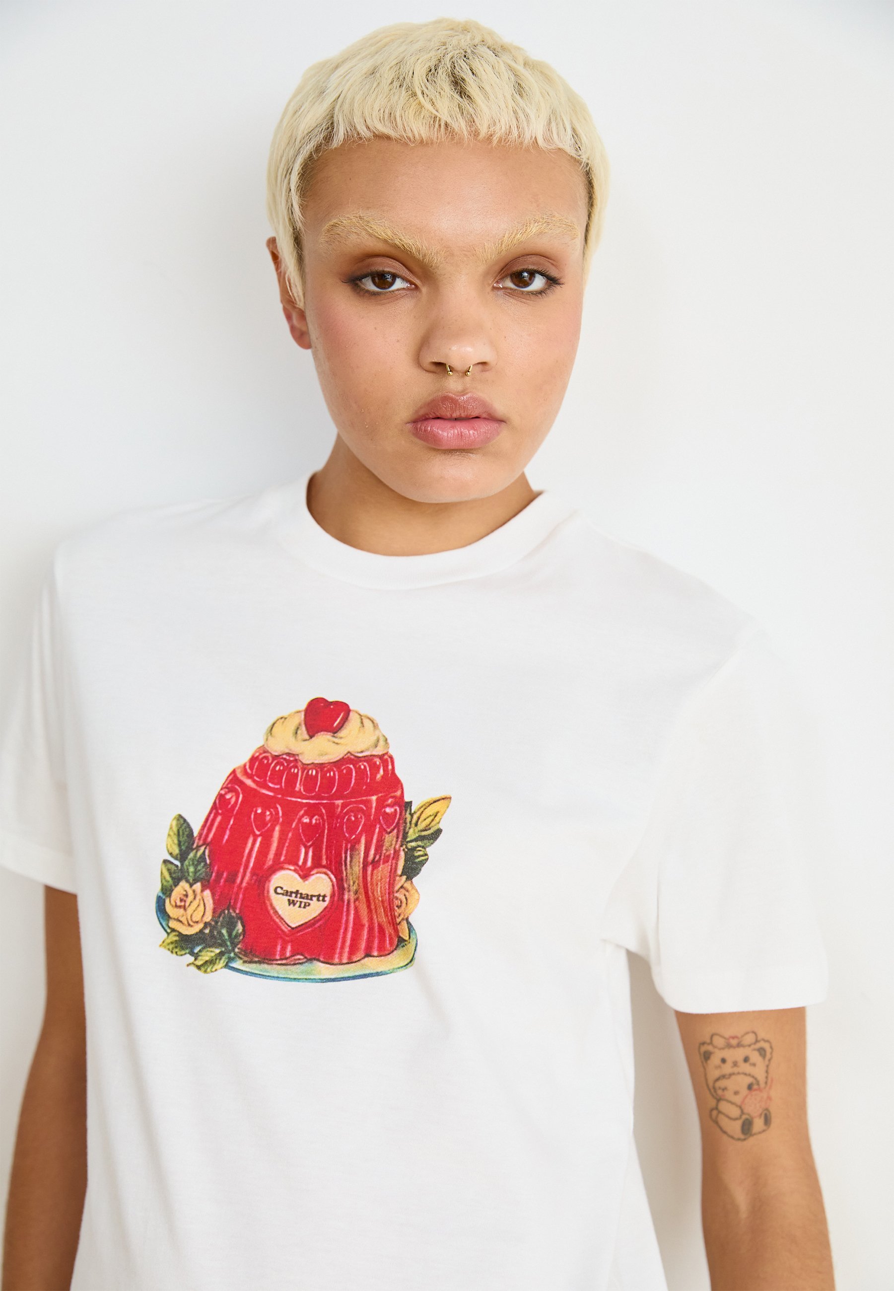 [Carhartt WIP]PUDDING Tシャツ Carhartt WIP PUDDING - Print T-shirt - white - Zalando.co.uk