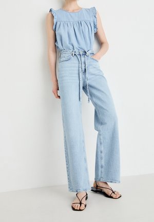Wide Leg - light-blue denim