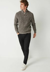 Next ZIP NECK  - Neule - grey