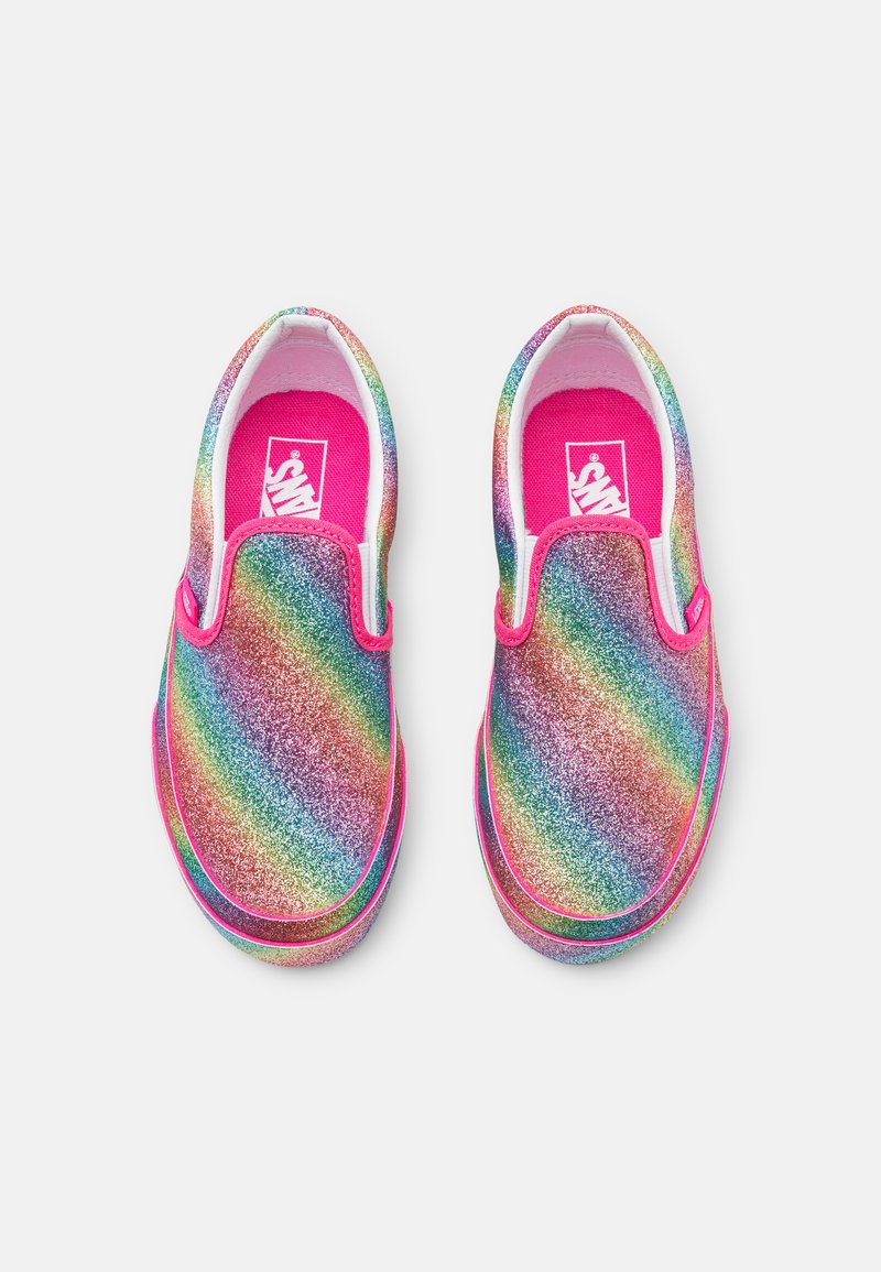 vans sparkle slip ons