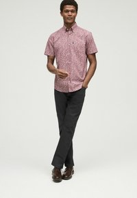 Next SHIRT - Srajca - burgundy red floral