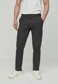 Next - REGULAR FIT TAPERED STRETCH - Chinos - dark grey Miniatyrbild 1