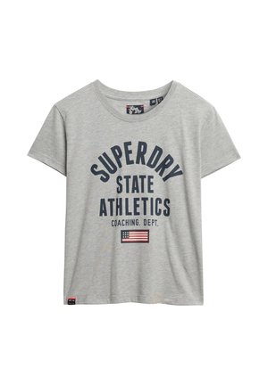 Superdry & Co, ATHLETIC GRAPHIC - T-shirts print - grey marl