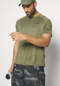 Under Armour TECH 2.0 - Sports T-shirt - marine od green/black