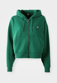 OAKPORT ZIP HOODIE - Lukuga pusa - pine needle green