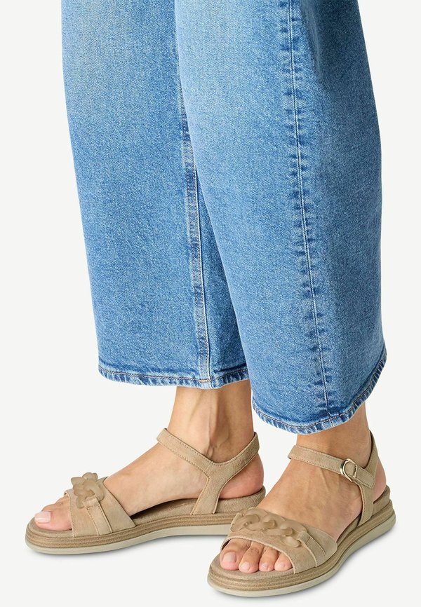 Keilsandalette - tan