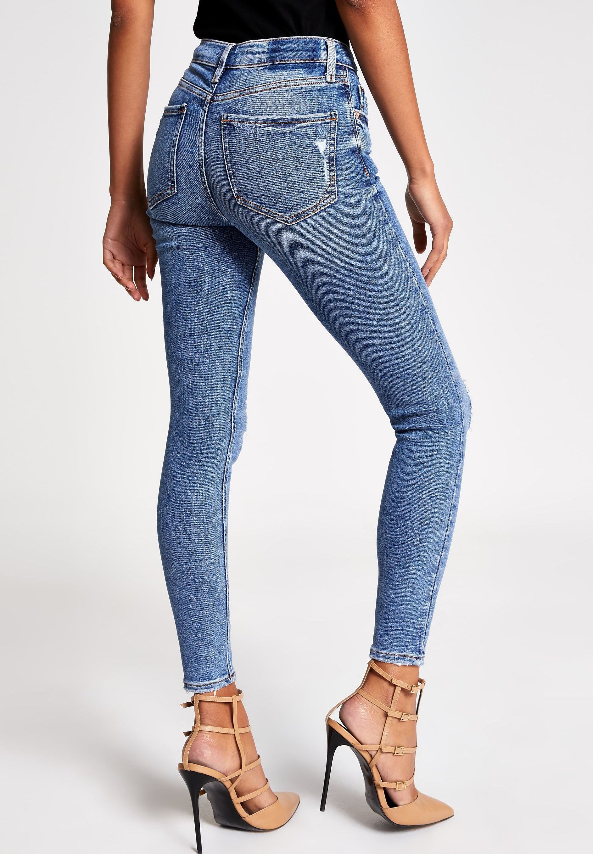 River Island AMELIE Jeans Skinny Fit blue Zalando.no River Island AMELIE - Jeans Skinny Fit - blue