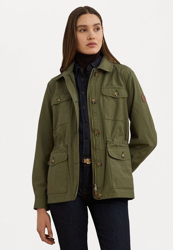 COTTON BLEND UTILITY JACKET - Summer jacket - olive grove