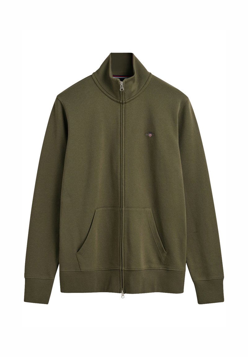 Gant Sweater met rits kaki