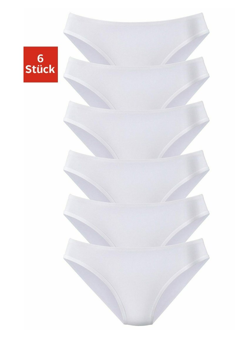 LASCANA VIVANCE ACTIVE  6 PACK - Slip - weiß
