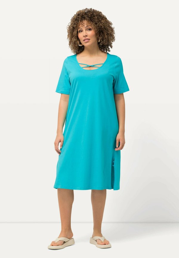 STRAPPY CUTOUT - Jerseykleid - deep aqua