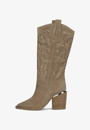 Alma en Pena, Bottes de cowboy / motard - light brown