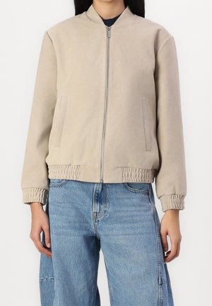 Leren jas - beige