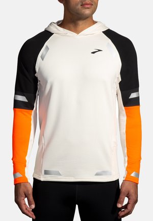 RUN VISIBLE THERMAL 2.0 - Long sleeved top - ecru fluoro flash black