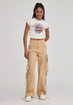 MULTITASCHE - Pantaloni cargo - beige