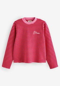 Next REGULAR FIT - WAFFLE LONG SLEEVE SET - Pyjama - red pink stripe
