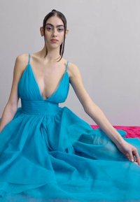 Alice + Olivia DOJA TULLE HI LOW  - Vestido de fiesta - ocean floor