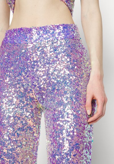 VACLAV IRRIDESCENT SEQUIN PANTS  - Παντελόνι - purple
