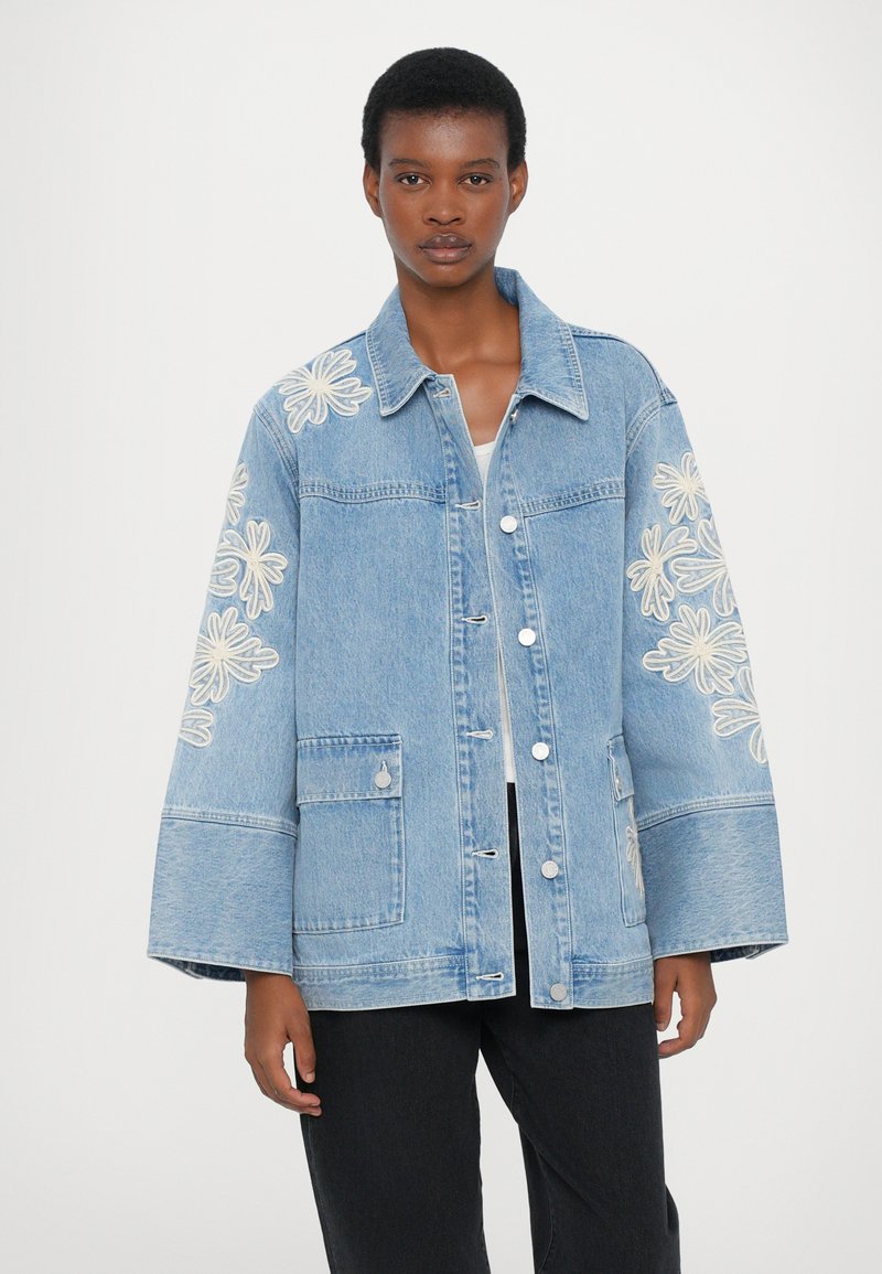 alemais charlene denim mini dress Almais - Charlene Denim Mini Dress