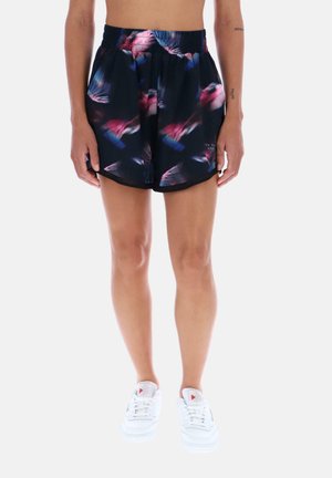 FLOWER PRINT - Shorts - black feather print