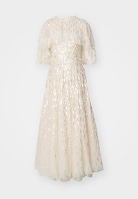 SEQUIN DASH CAPE ANKLE GOWN - Festklänning - cream