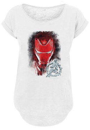 MARVEL AVENGERS ENDGAME IRON MAN BRUSHED - Print T-shirt - white