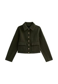 MULTI BUTTON SHACKET - Chaqueta fina - khaki