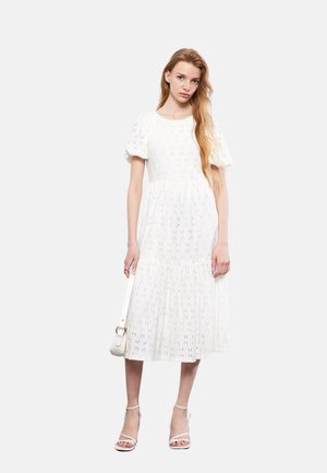 CREW NECK SHORT SLEEVE - Robe de jour - white