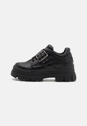 ASPHA BIKER - Kasdieniai suvarstomi batai - black