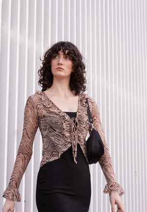 FRILL BLOUSE - Camicetta - warm wood