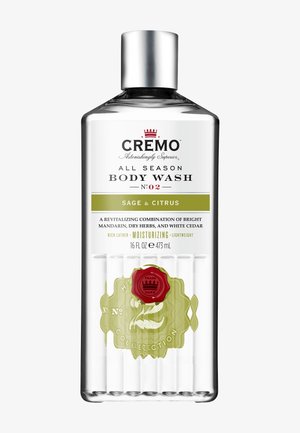 Gel douche Cremo All Season n° 02 parfum sauge et agrumes, 16 fl oz, formule hydratante avec mandarine, herbes sèches et cèdre blanc.