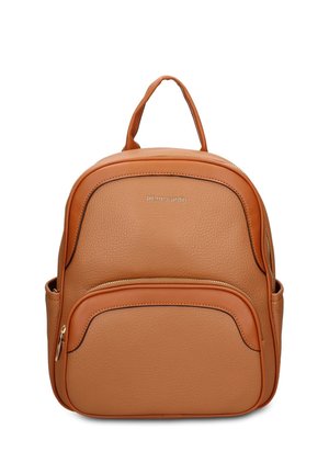Pierre Cardin PIERRE CARDIN BACKPACK - Sac à dos - cognac