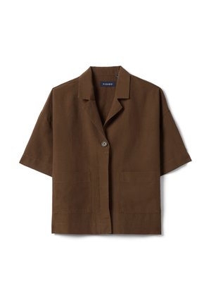 PIOMBO, BLAZER, REGULAR FIT - Chaqueta de entretiempo - dark brown