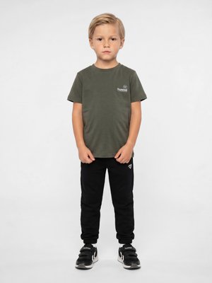 Hummel, HUMMEL HMLJR REG GRAPHIC T-SHIRT S/S UNISEX - T-shirts print - castor gray