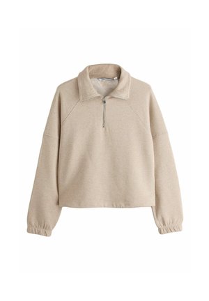 Next, QUARTER ZIP SWEATSHIRT - Sweatshirt - neutral marl