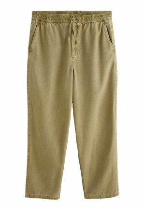 Next, BAGGY FIT - AUTHENTIC WASHED ELASTICATED TROUSERS . - Baggy-farkut - mustard yellow