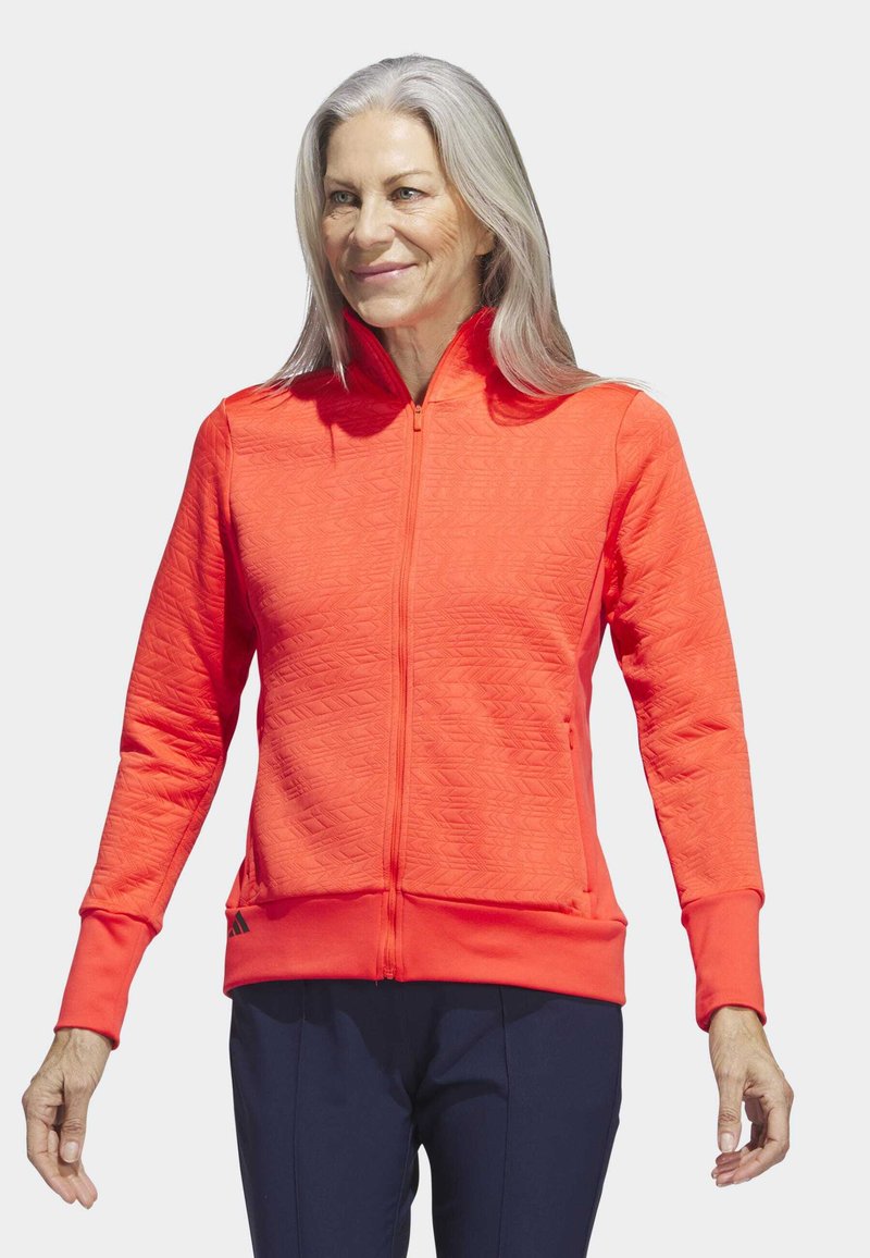 adidas Performance COLD RDY GOLF - Zip-up sweatshirt - bright red/red ...