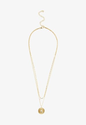 Next TWO ROW DISC REGULAR FIT - Collar - gold plated sterling silver