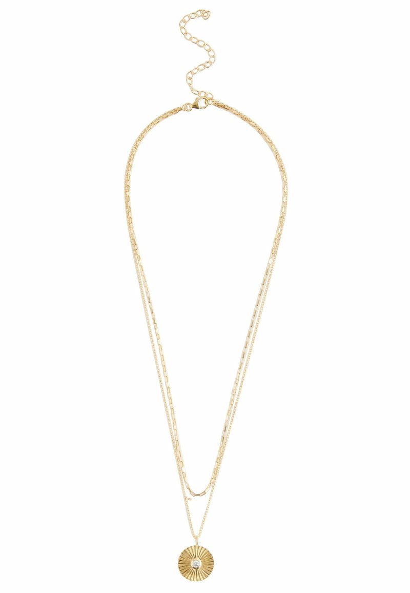 Next TWO ROW DISC REGULAR FIT - Kaulakoru - gold plated sterling silver