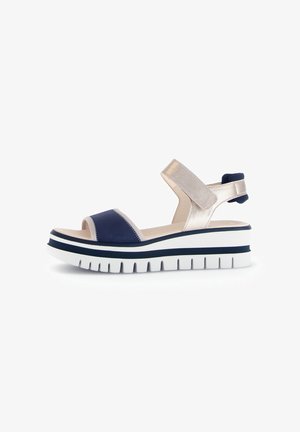 Gabor, Wedge sandals - blau