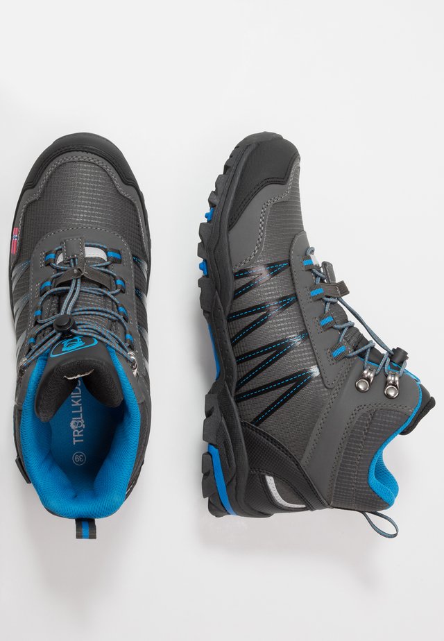 KIDS TROLLTUNGA MID UNISEX - Hikingschuh - anthracite/medium blue