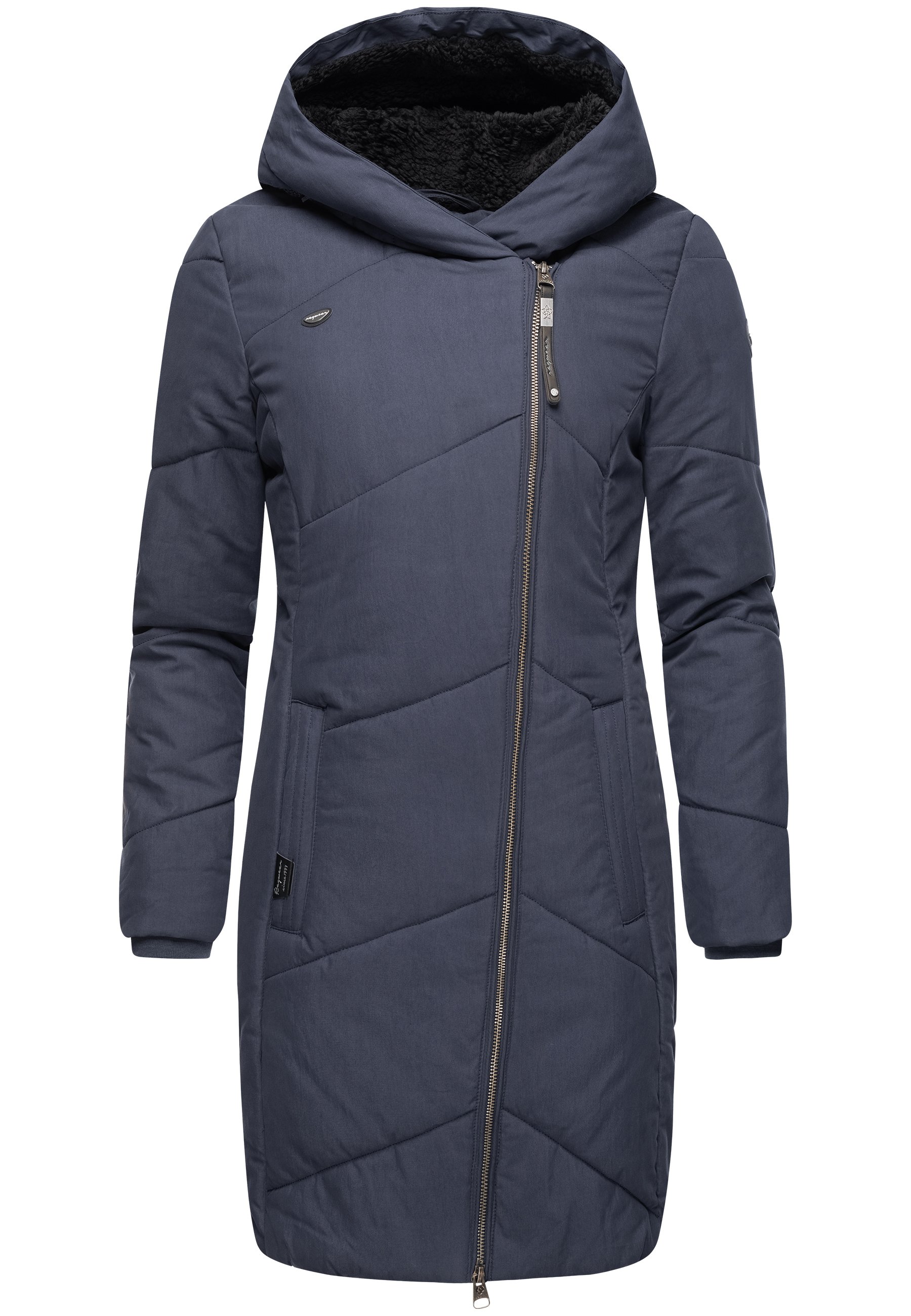 Ragwear GORDON LONG - Winter coat - navy/mottled dark blue - Zalando