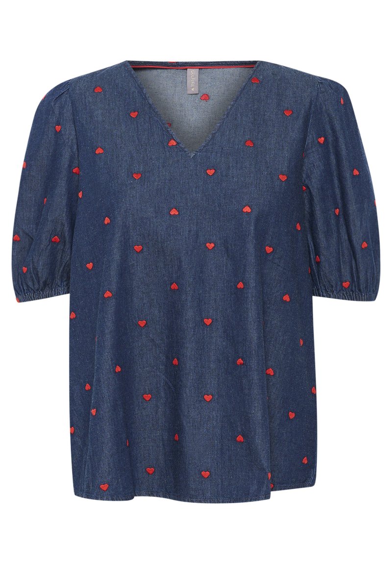 culture Blouse donkerblauw