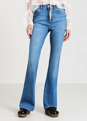 Jean flare - blu denim medio