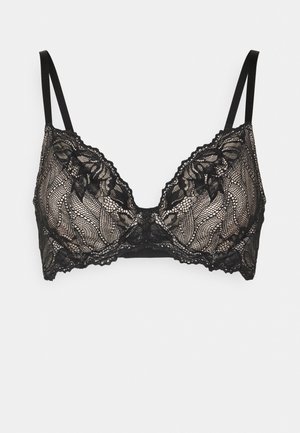 Calvin Klein Underwear UNLINED FULL COVERAGE SEDUCTIVE CMFRT LOTU - Underwired bra - black
