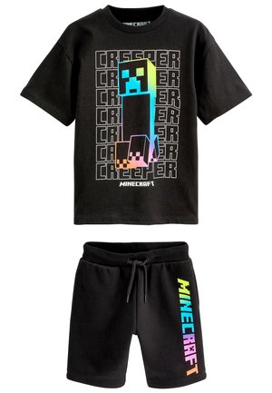 SHORT SLEEVE SET STANDARD - Verryttelyhousut - minecraft black rainbow