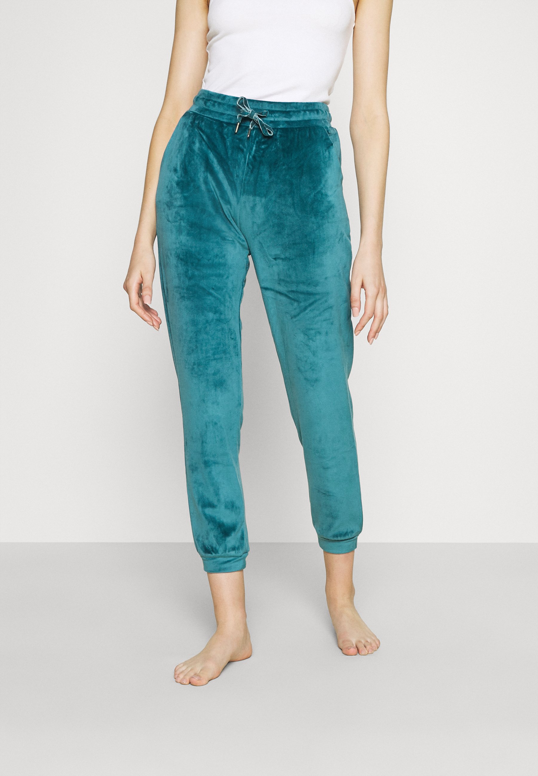 Etam YOLA PANTALON - Nachtwäsche Hose - bleu canard/blau - Zalando.de