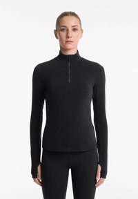 OYSHO - LONG-SLEEVED - Undershirt - black Thumbnail Image 1