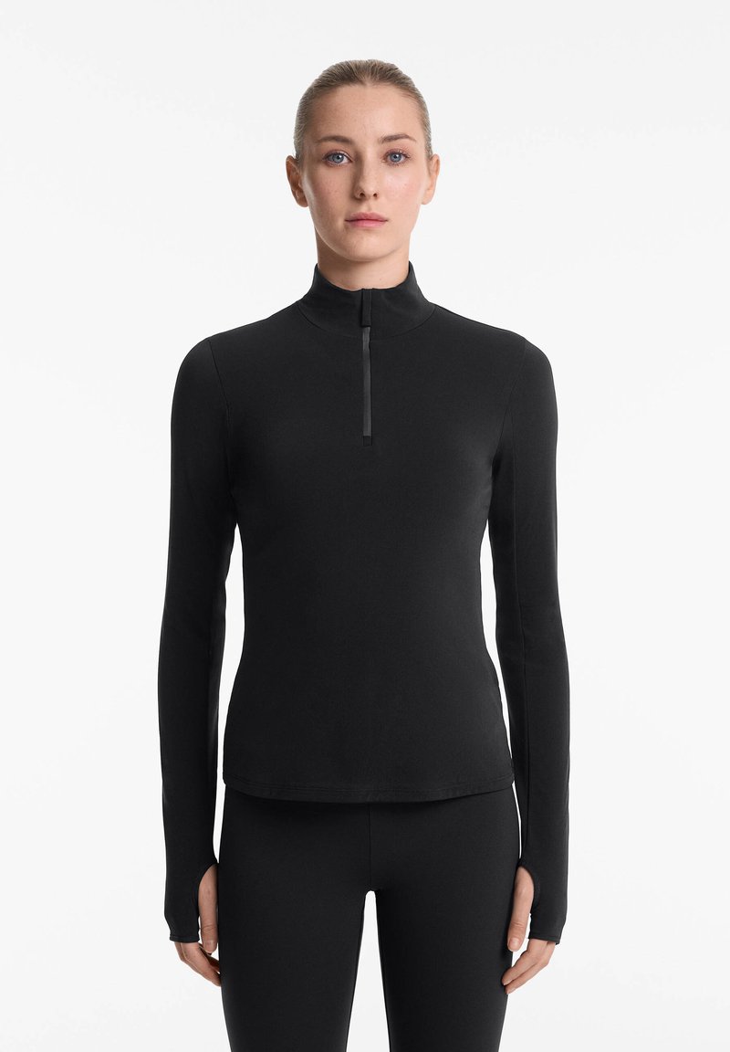 OYSHO - LONG-SLEEVED - Undershirt - black, Enlarge